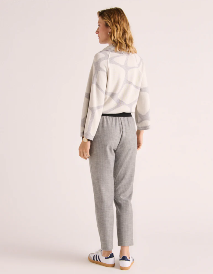 Pin-Stripe Pull-On Trousers