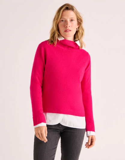 Rib-Knit Cashmere Turtleneck