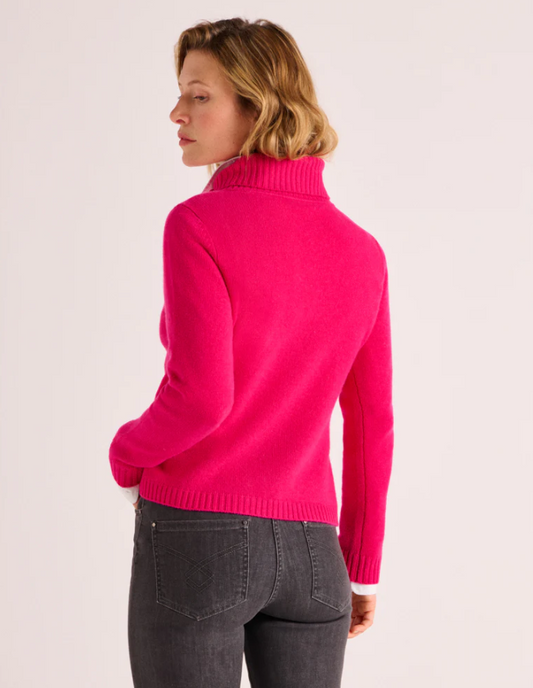 Rib-Knit Cashmere Turtleneck