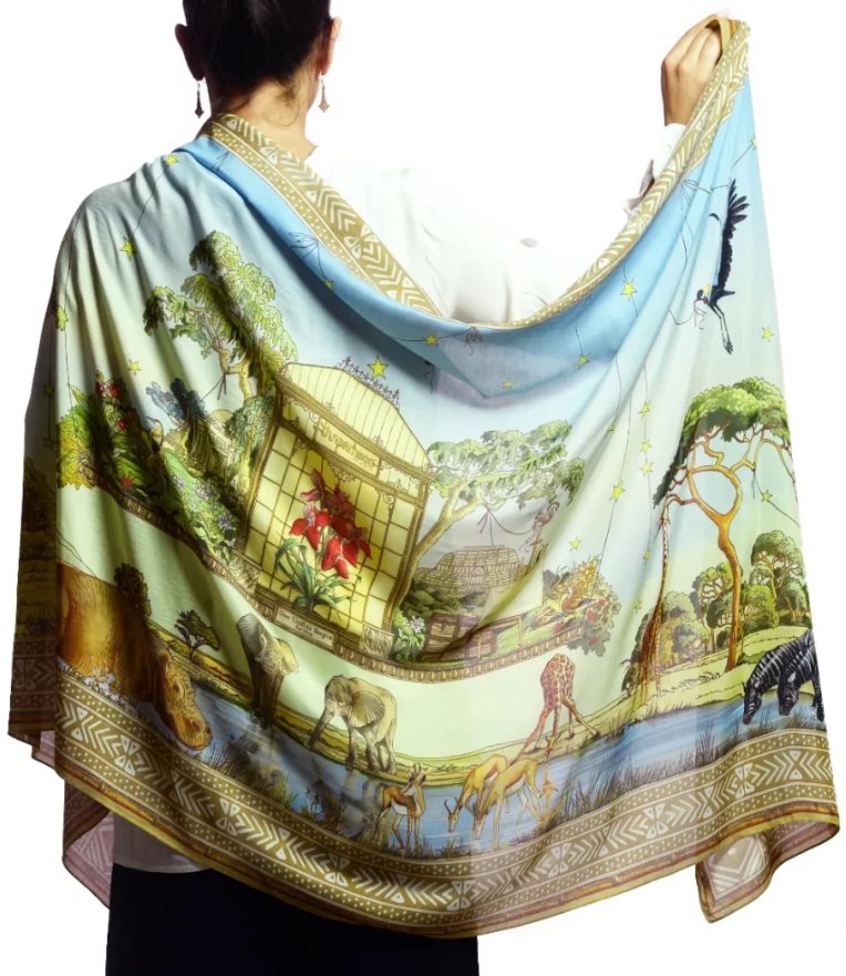 Orchid Greenhouse Bamboo Silk Scarf - South Africa Edition