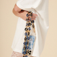 Marbled Flowers Long Phone Chain