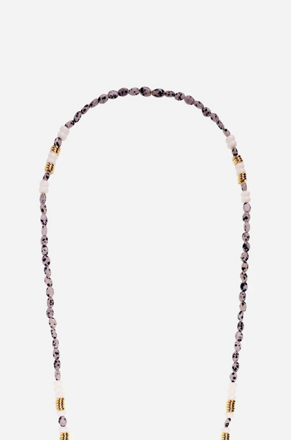 Jasper & White Agate Beaded Phone Chain