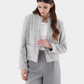 Tweed Jacket w. Fringed Edges