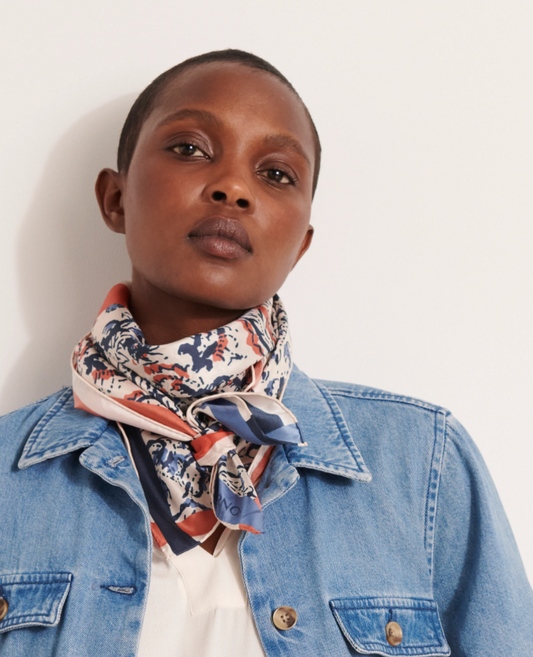 Paisley Hand-Rolled Silk Scarf
