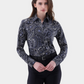 Cotton Satin Paisley Blouse