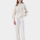 Floral Applique Oversized Wool Sweater