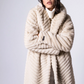 Fendi-Style Zig Zag Faux Fur Coat
