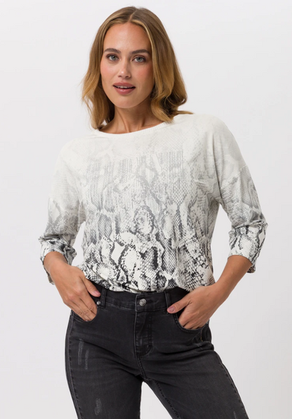 Python Speckled Cotton Top