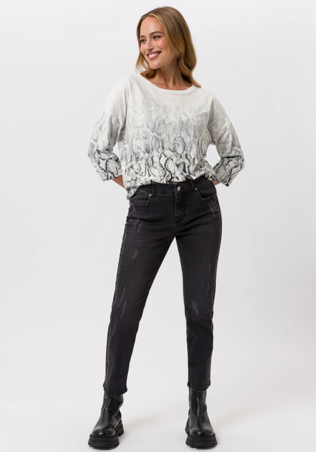 Python Speckled Cotton Top