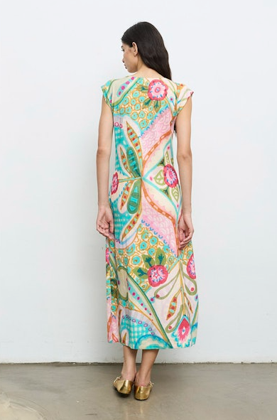 Vacation Barbie V-Neck Knit Dress