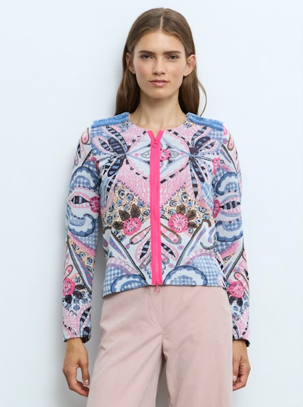 Kaleidascope Paisley Zip Jacket