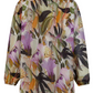 Wispy Jungle Silk-Blend Tunic Blouse