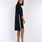 Athleisure Strip Jersey Shirt Dress