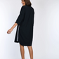 Athleisure Strip Jersey Shirt Dress