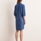 Lightweight Fitted Denim Shirt Dress