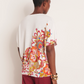 Kimono Style V-Neck Floral Print Sweater