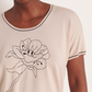 Dotted Flower Embroidered Top