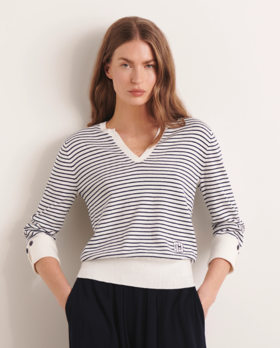 Breton Striped Cotton Pullover