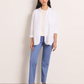 Stretch Cotton Cropped Trousers