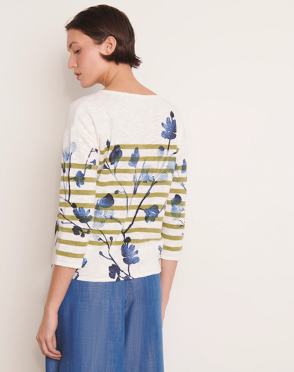 Daffodil Striped Linen Sweater