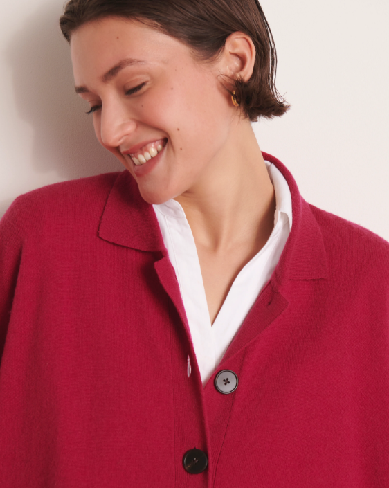 Wool & Cashmere Buttoned Vest Cardigan