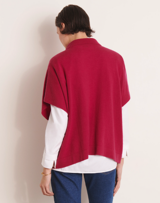 Wool & Cashmere Buttoned Vest Cardigan