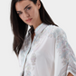 Habotai Silk Paisley Bat-Sleeve Blouse
