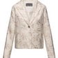 Branch Embroidered Linen Jacket