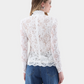 Lacey Mock Neck Blouse