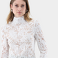 Lacey Mock Neck Blouse