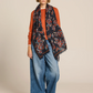Floral Canvas Wool Scarf