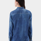 Silk Denim Tunic Blouse