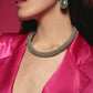 Gold-Plated Tube Crochet Necklace