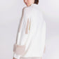 Furry Cuffed Cable Knit Sweater