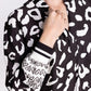 Leopard Lover Ribbed Cuffs Blouse