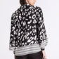 Leopard Lover Ribbed Cuffs Blouse