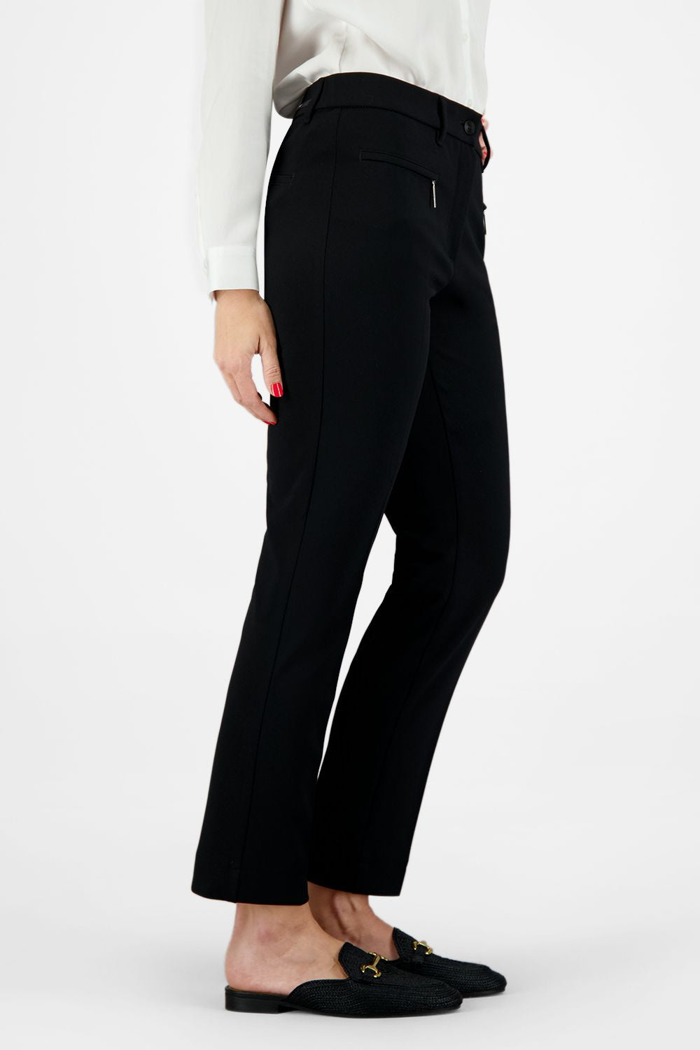 Travel Chic Slim Leg Trousers