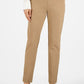 Diagonal Zip Pockets Pull-On Pants