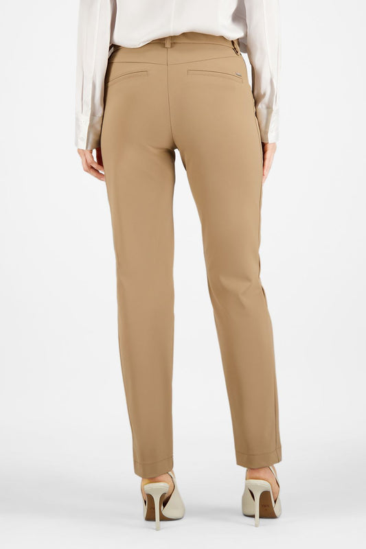 Diagonal Zip Pockets Pull-On Pants