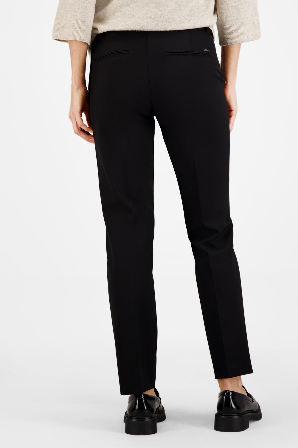 Cigarette Leg Raised Stitch Pants