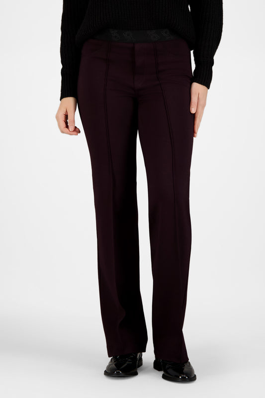 Raised Stitch Flared Pull-On Pants