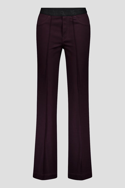 Raised Stitch Flared Pull-On Pants