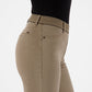 Flared Suede Pull-On Pants
