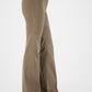 Flared Suede Pull-On Pants