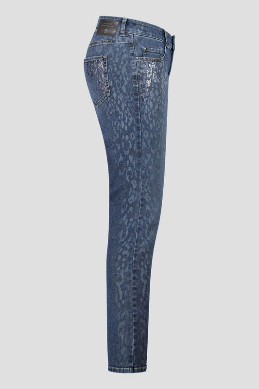 Python Speckled Slim Jean