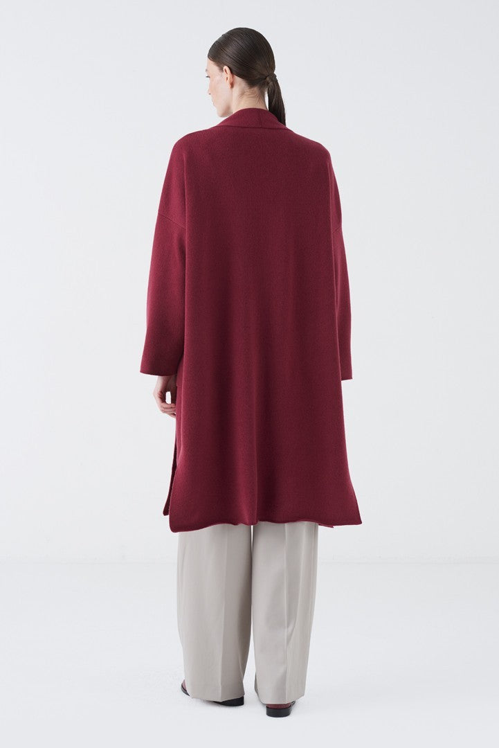 Wrap-and-Go Midi Cashmere Wool Cardigan