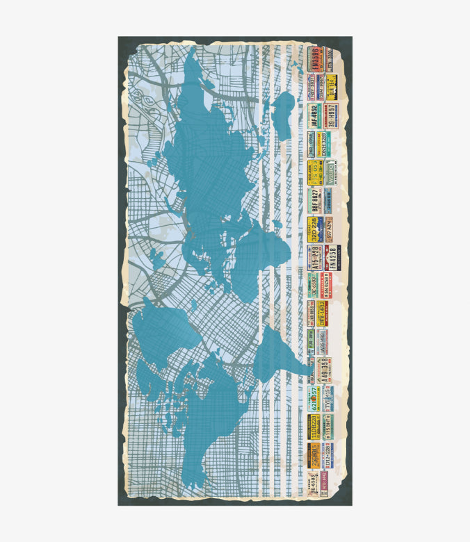 Map of the World Scarf
