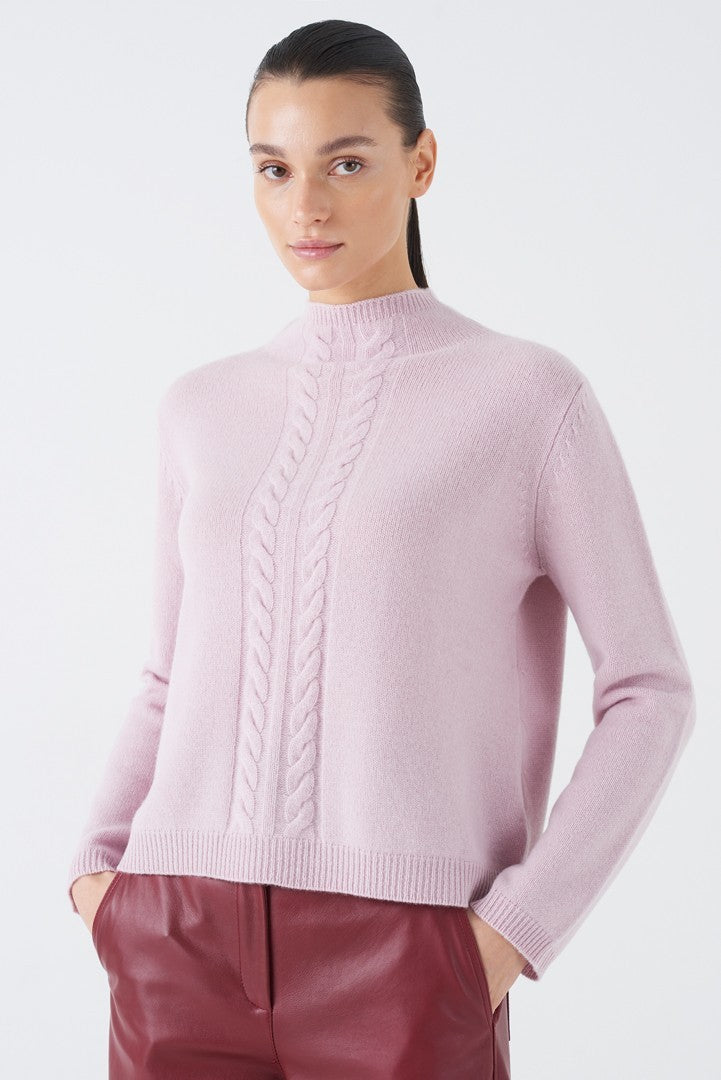 Cable Detailed Cashmere Wool Sweater
