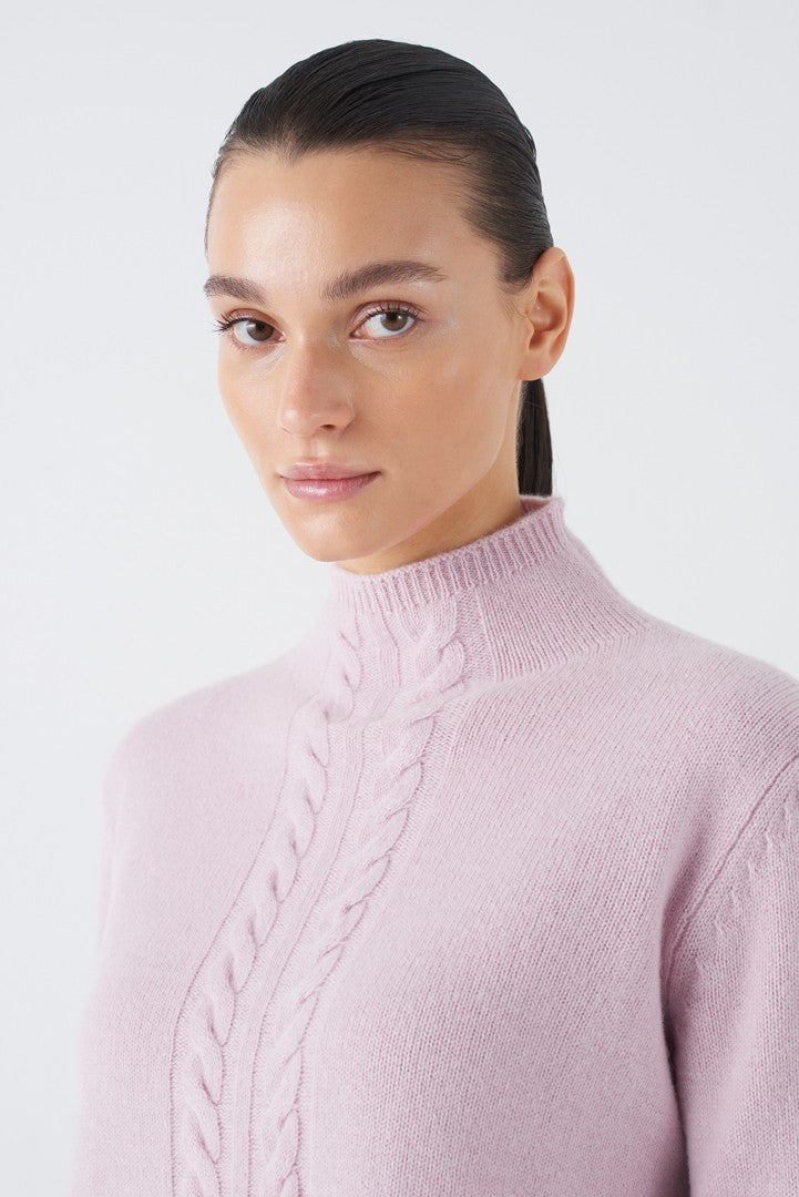 Cable Detailed Cashmere Wool Sweater