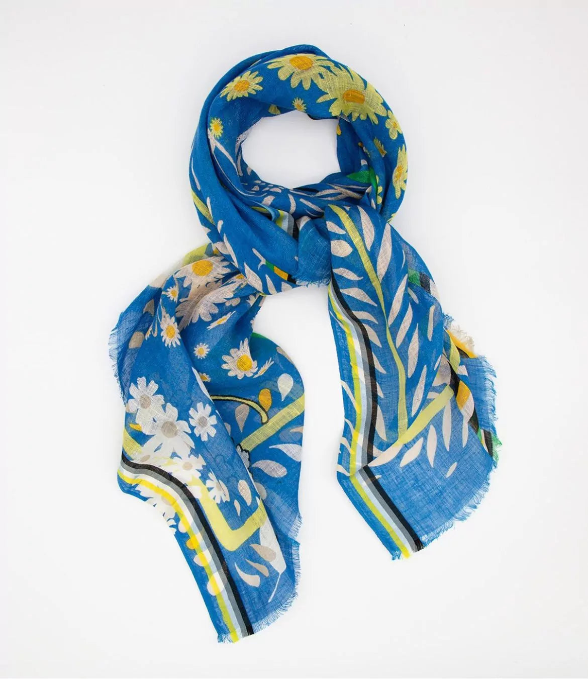 Flowers of Spring Linen Scarf
